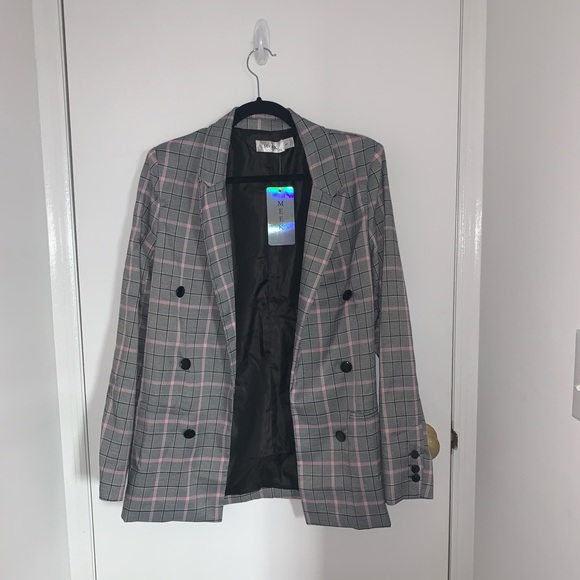 Grey Matching Blazer & Shorts Set - Picture 1 of 4